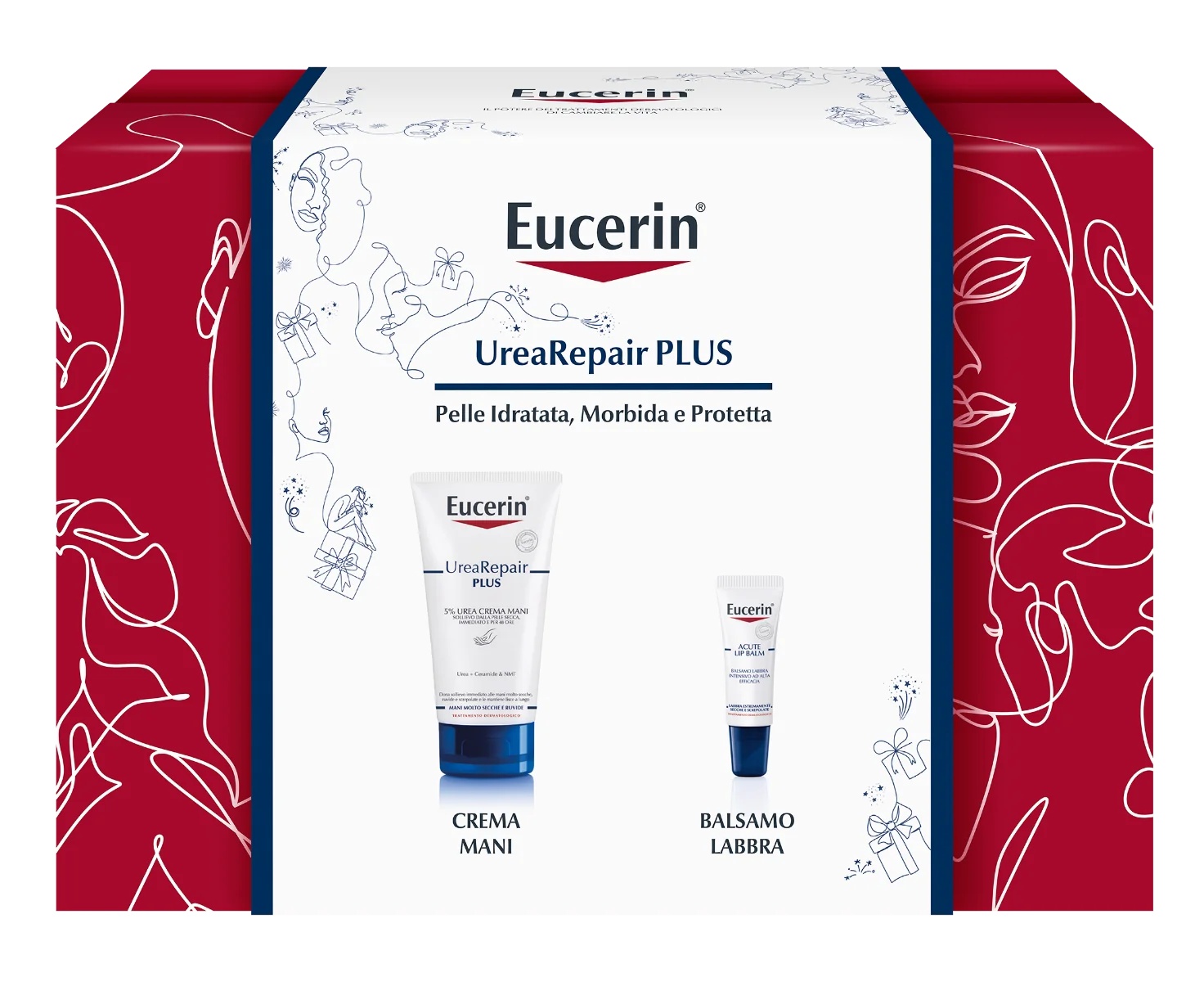 EUCERIN Handcrème met ureum 75 ml + Acute Lippenbalsem 10 ml Hydraterende Cadeauset