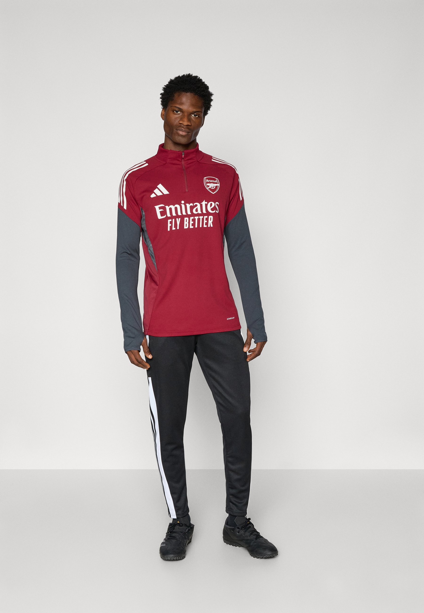 Maillot d'entraînement adidas Performance Arsenal FC - Tenue du club - Col des couleurs bordeaux/gris foncé