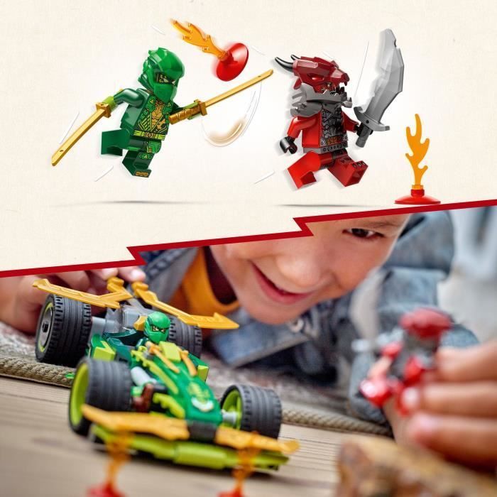 LEGO NINJAGO 71828 La voiture de course à rétrofriction de Lloyd - Jouet de construction