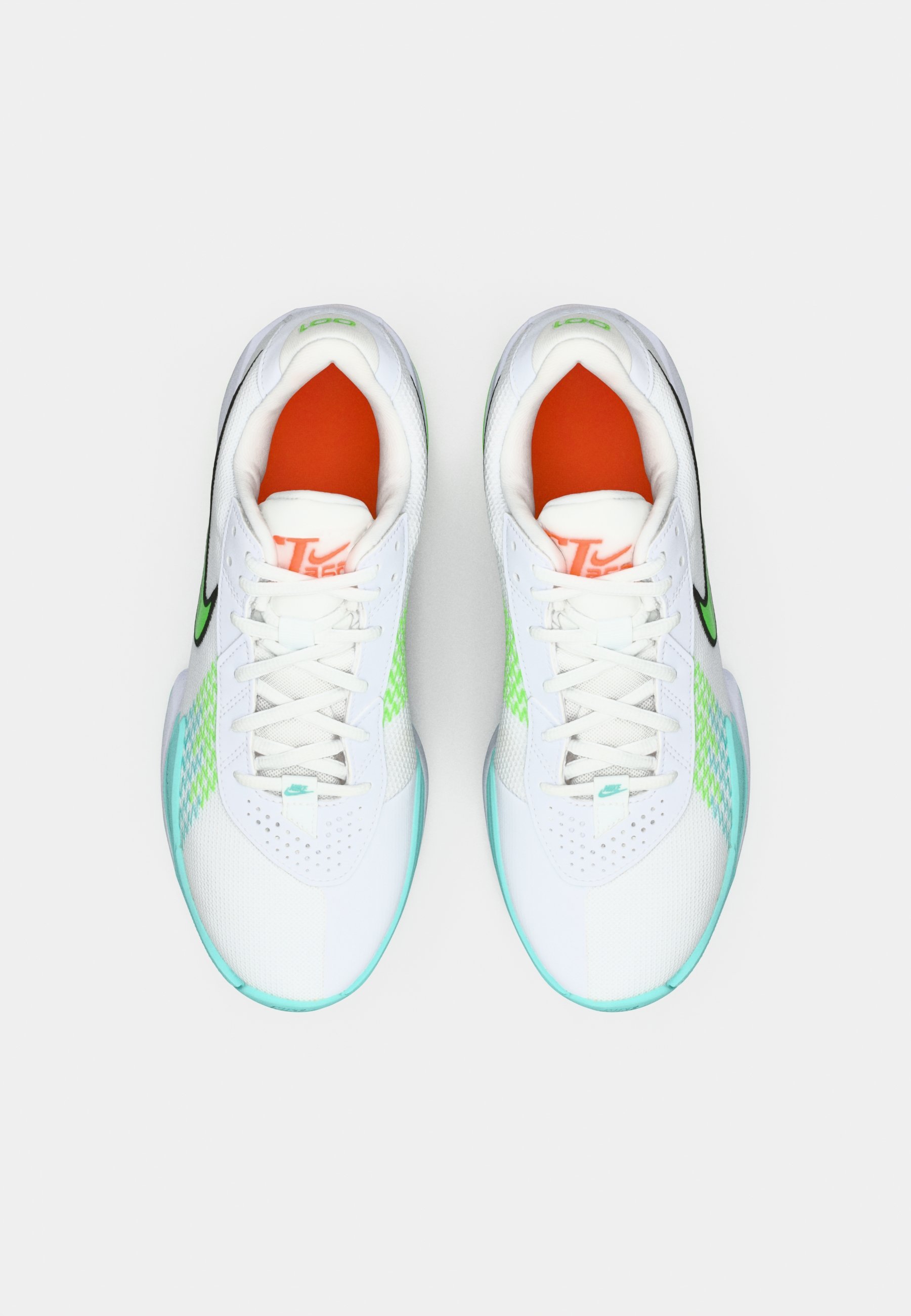 Nike Performance GT CUT ACADEMY - Buty do koszykówki - biały/zielony/bielony turkus/czarny