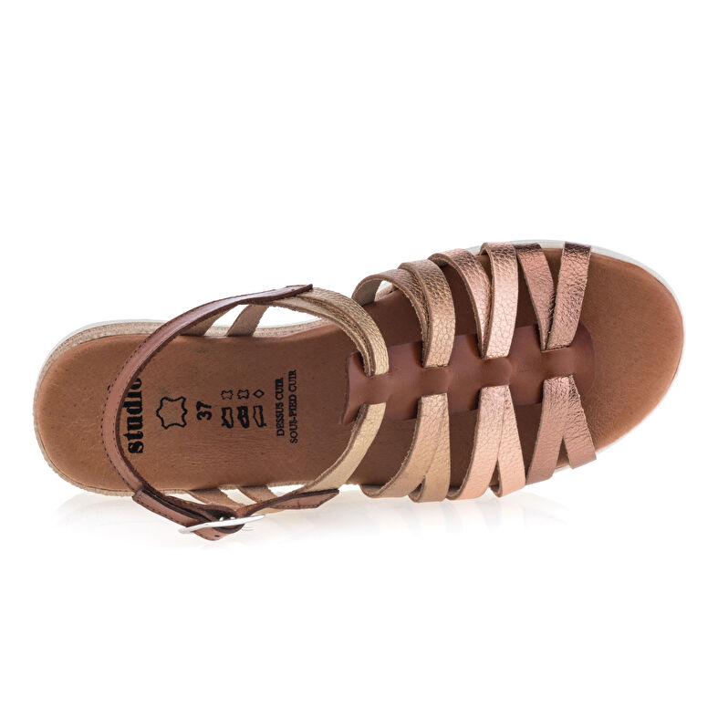 Brune sandaler / sko med åpen tå til dame
