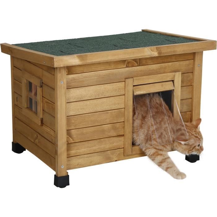 Casa para gatos KERBL Rustica 57x42x45cm - Madera