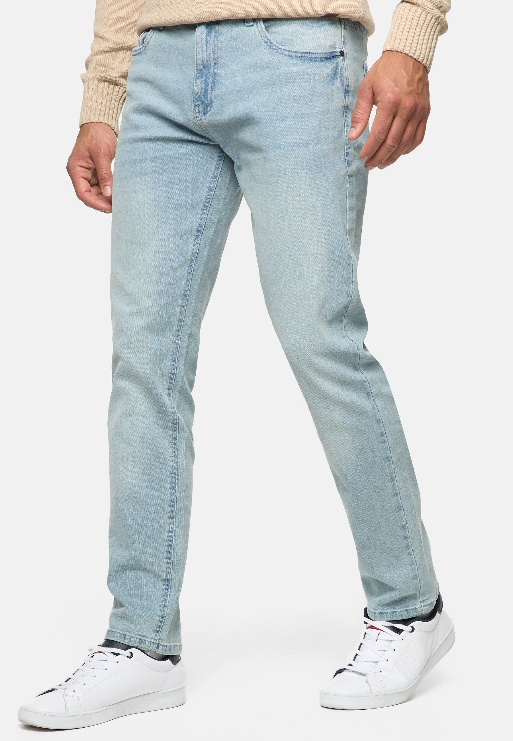 INDICODE JEANS SANTINO - Slim fit jeans - licht wolk