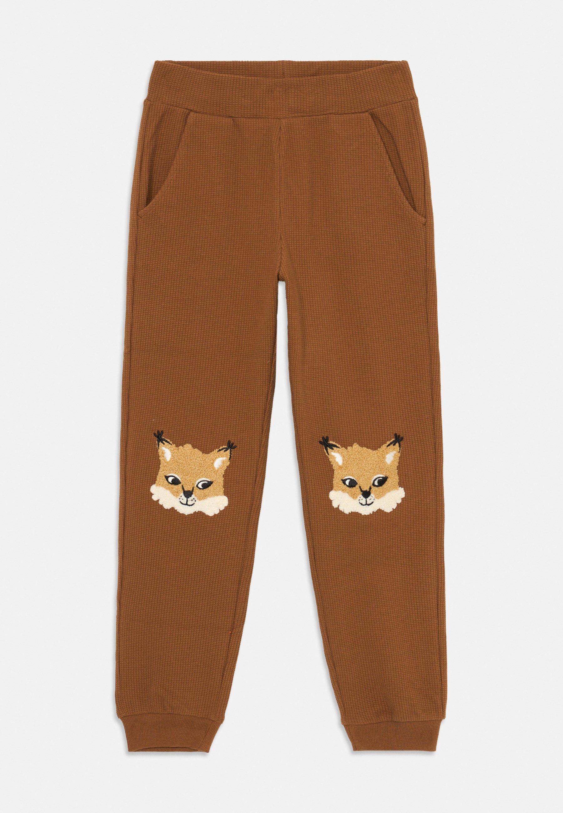 Lindex KNEE PATCH FOREST - Bas de survêtement - marron clair poussiéreux