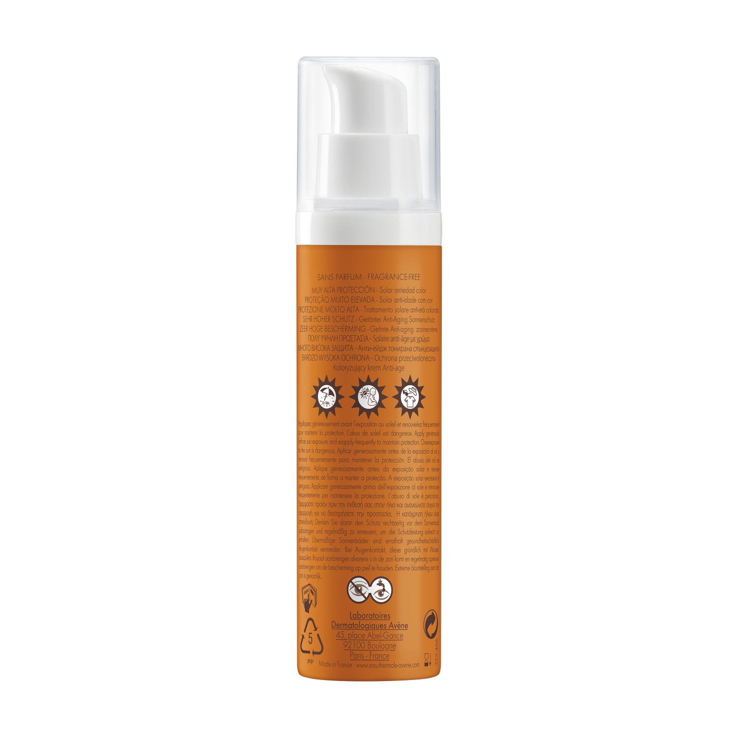 Crema solare colorata anti-età Avène Solaire SPF 50+ - 50 ml