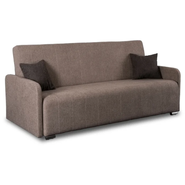 Wersalka Rozkładana Sofa Kanapa Z Funkcją Spania Dwuosobowa Beżowa ASPEN