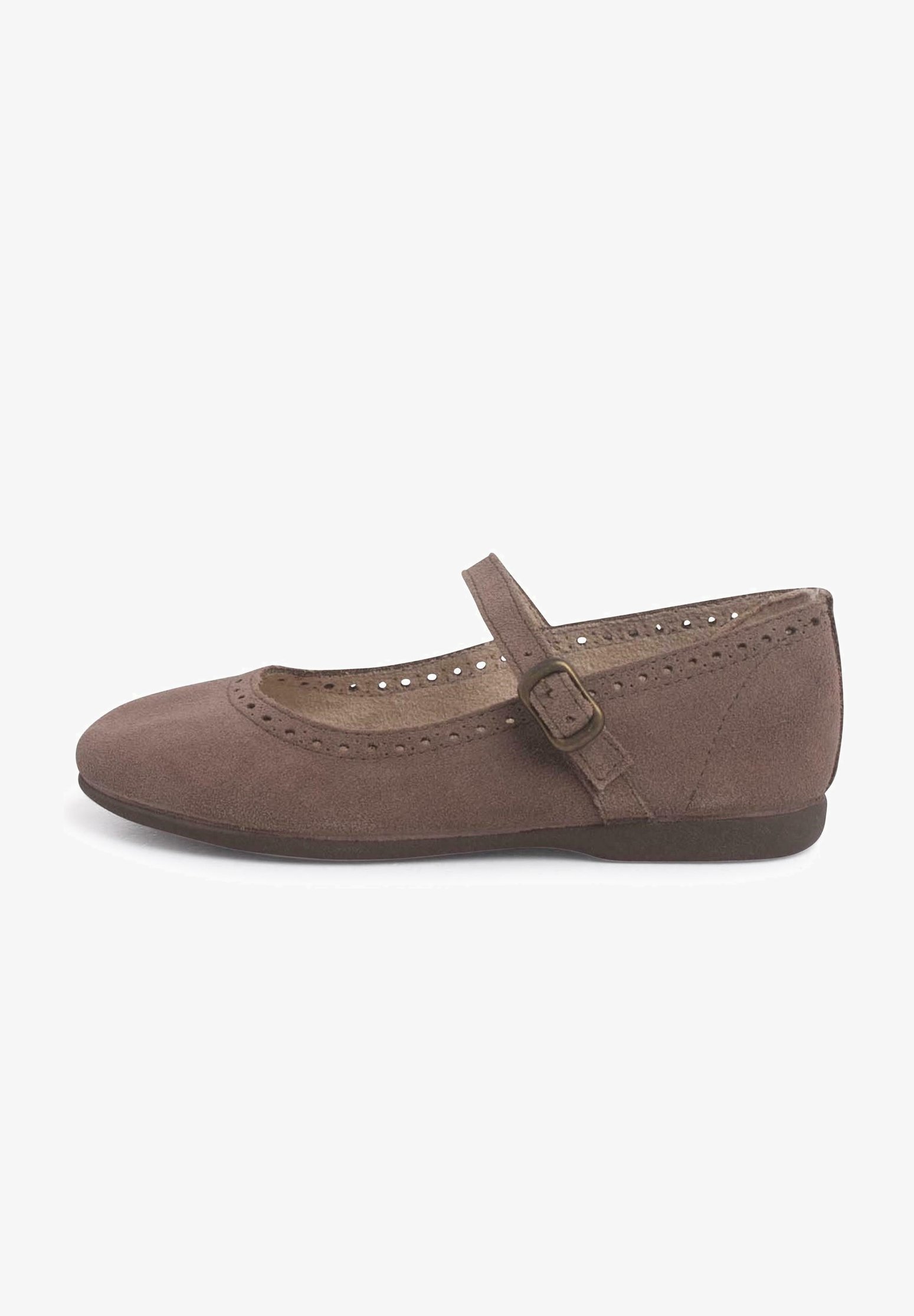 PISAMONAS FINE BUCKLE AND PERFORATED - Dětské boty - taupe