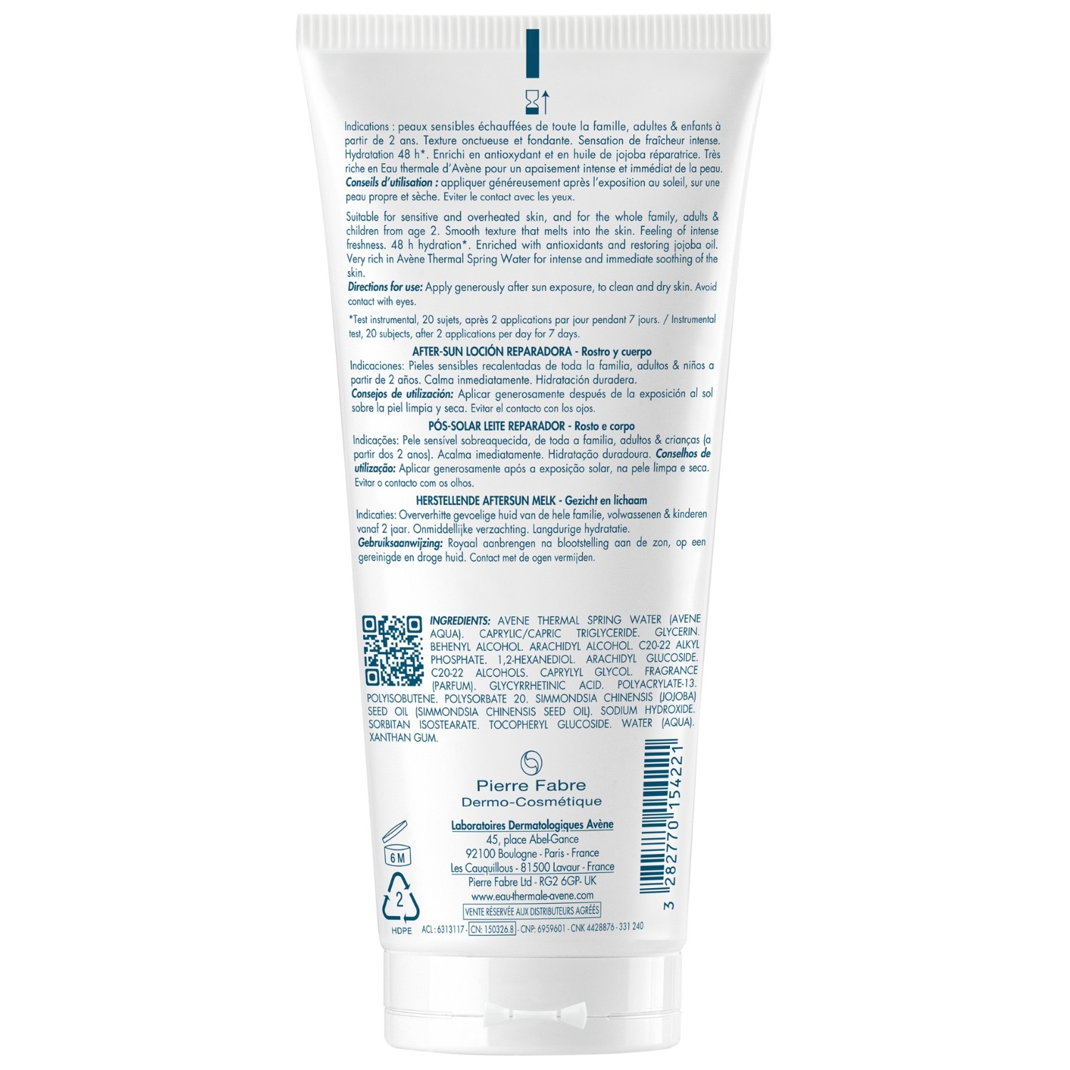 Avène Aftersun Body Solaire atjaunojošs losjons After-Sun – 200 ml