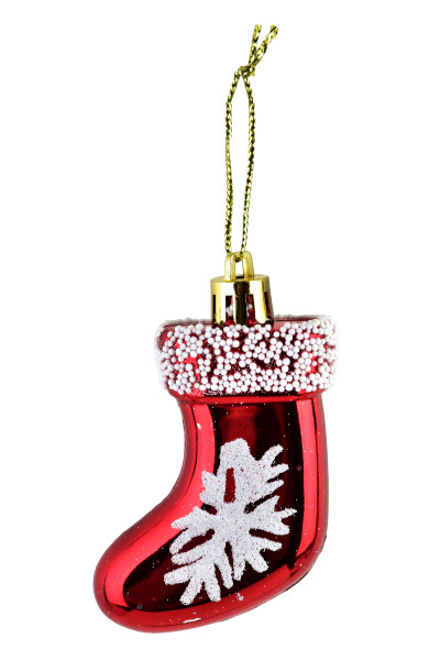 SANTA LILA Komplet 6 bombek Skarpeta Świ 1,5x7,5x4cm