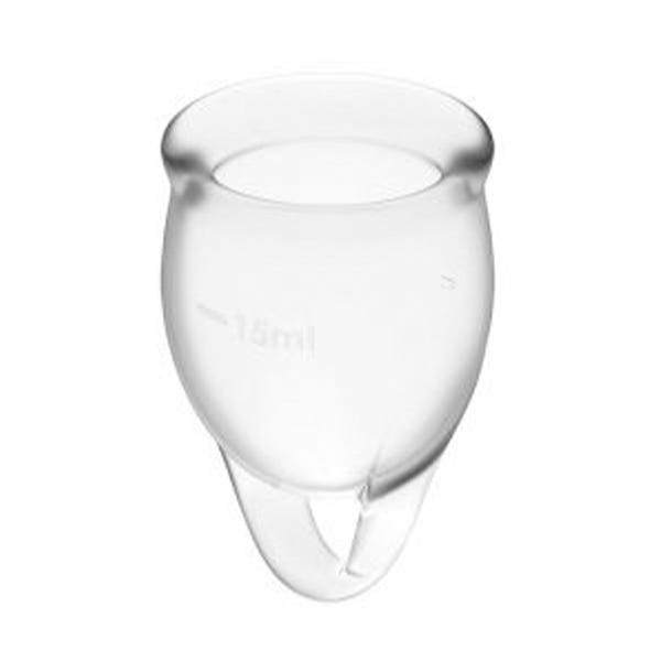 Cupă menstruală transparentă Feel Confident | 2UD
