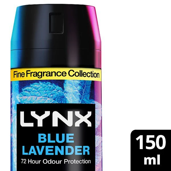 Lynx Fine Fragrance prémiový tělový sprej modrá levandule 150ml