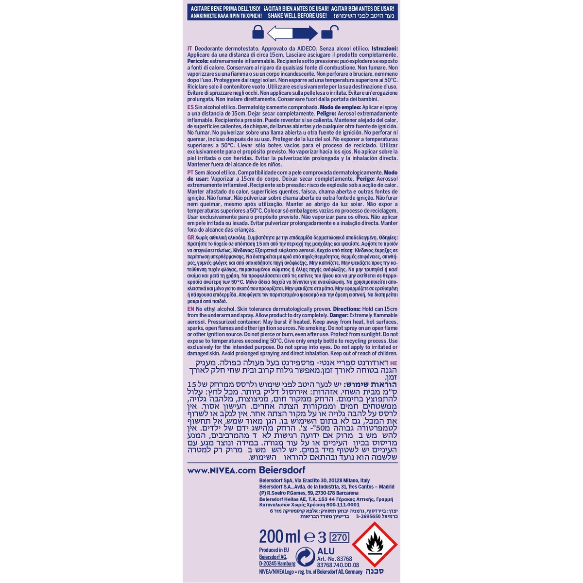 Dezodorant v spreju z dvojnim učinkom Deodoranti