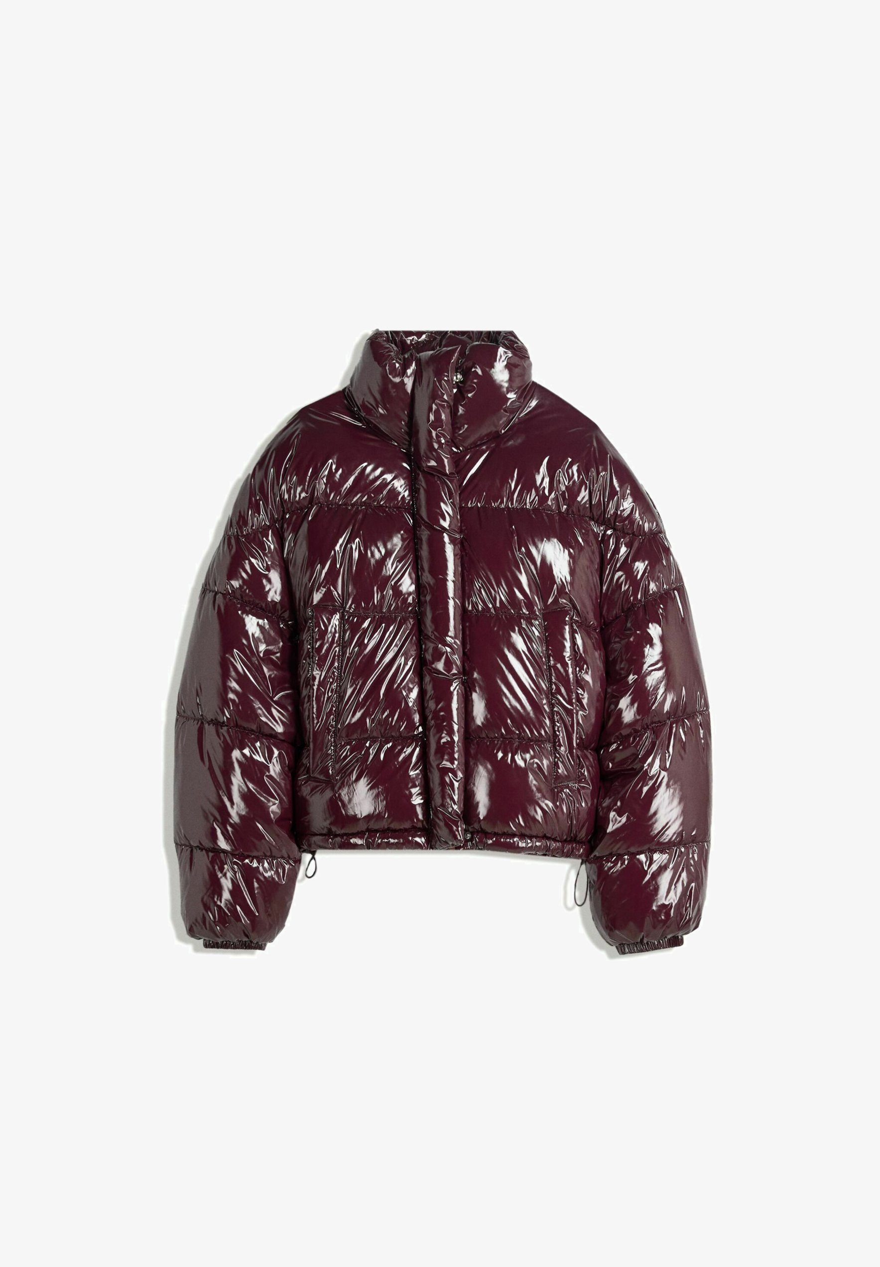 Bershka winterjas - donkerrood