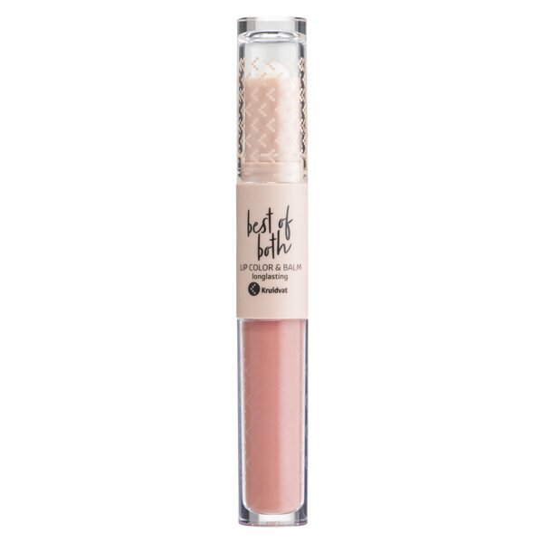 Kruidvat Best of Both 010 Secret Nude barva za ustnice in balzam za ustnice<br>5g