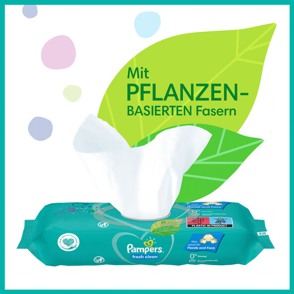 Fresh Clean moist wipes, 12 packs
