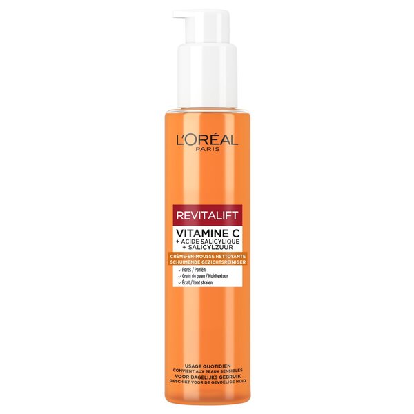 Cremă de curățare spumantă cu vitamina C L'Oréal Paris Revitalift<br>150ml