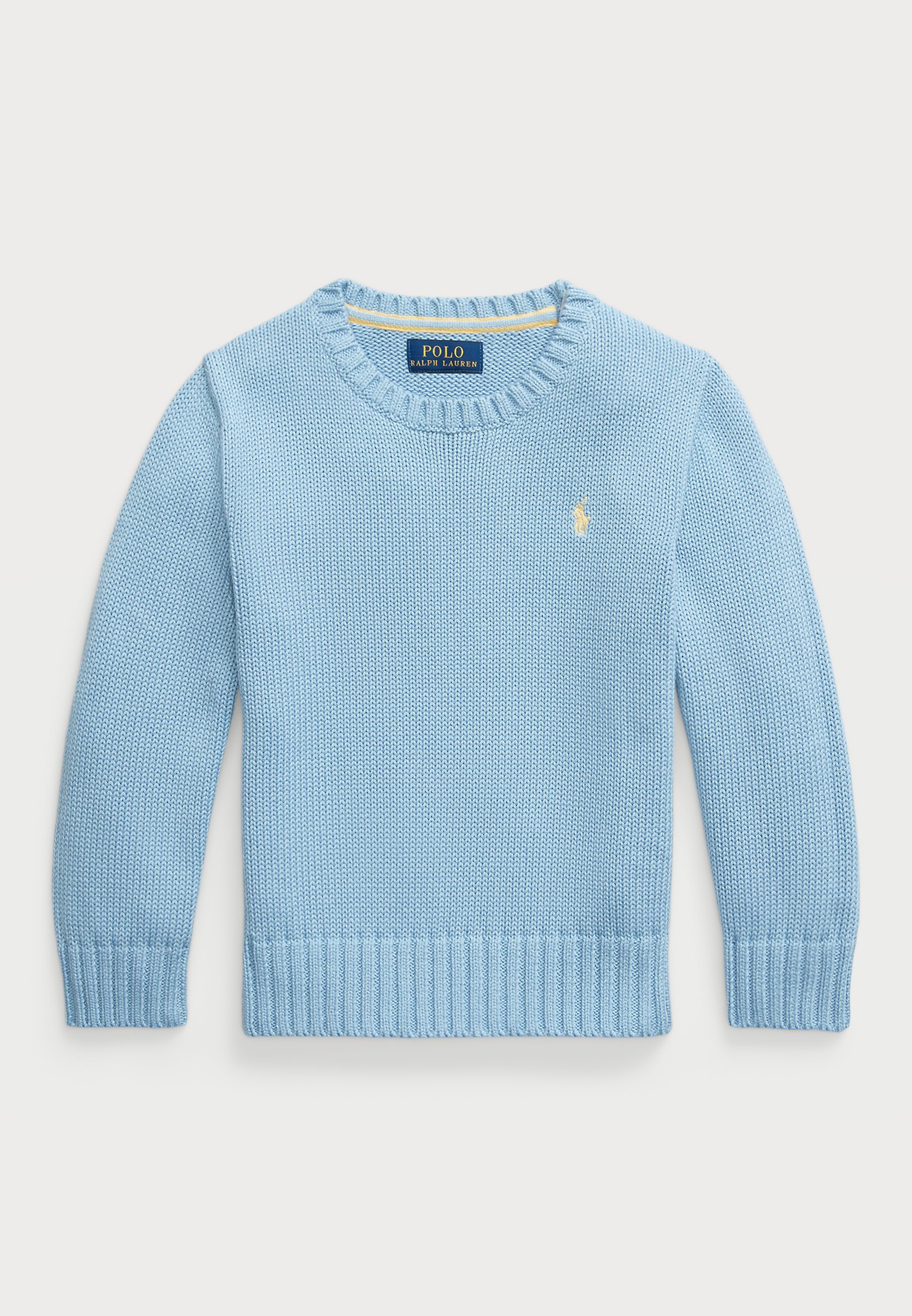 Polo Ralph Lauren Baumwollpullover mit Rundhalsausschnitt, Unisex - Pullover - Chambray-Blau