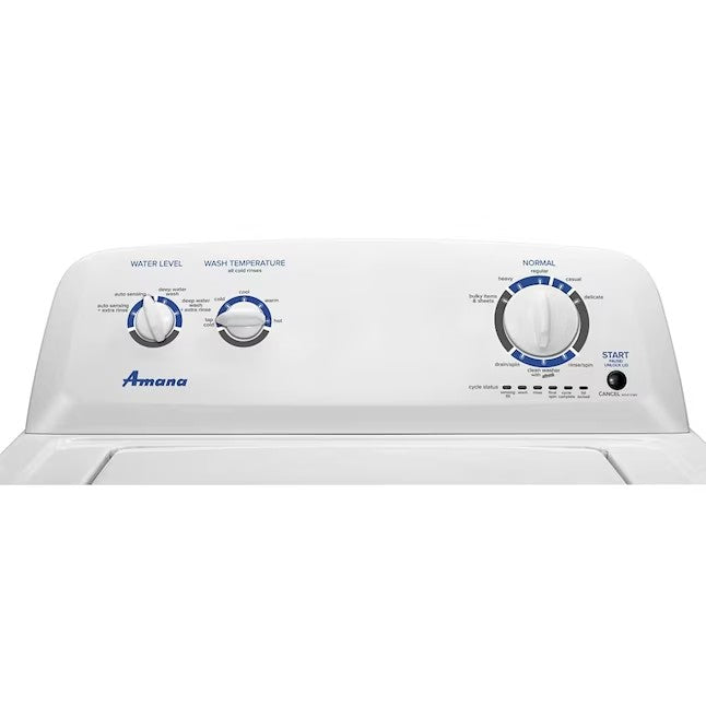 Amana wasmachine met roerwerk en bovenlader (wit) met een inhoud van 3,5 cu ft (ca. 99 liter)
