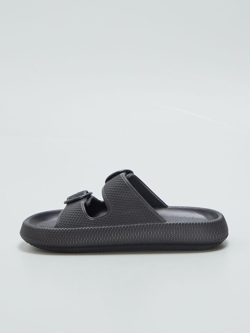 Mules com fivelas - PRETO