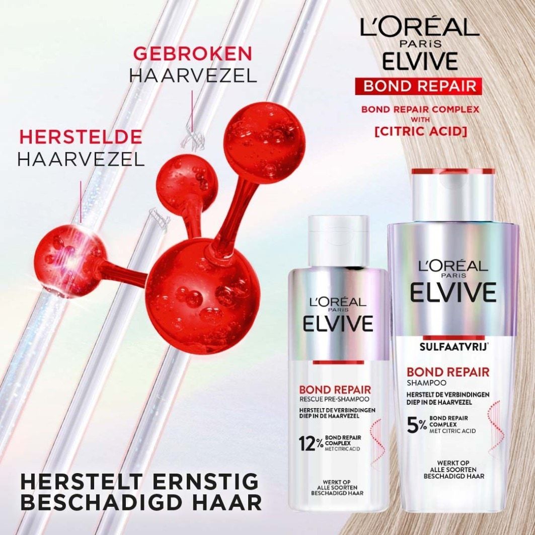 L'Oréal Paris Haarshapoo Elvive Bond Repair pre-shampoo - 200 ml