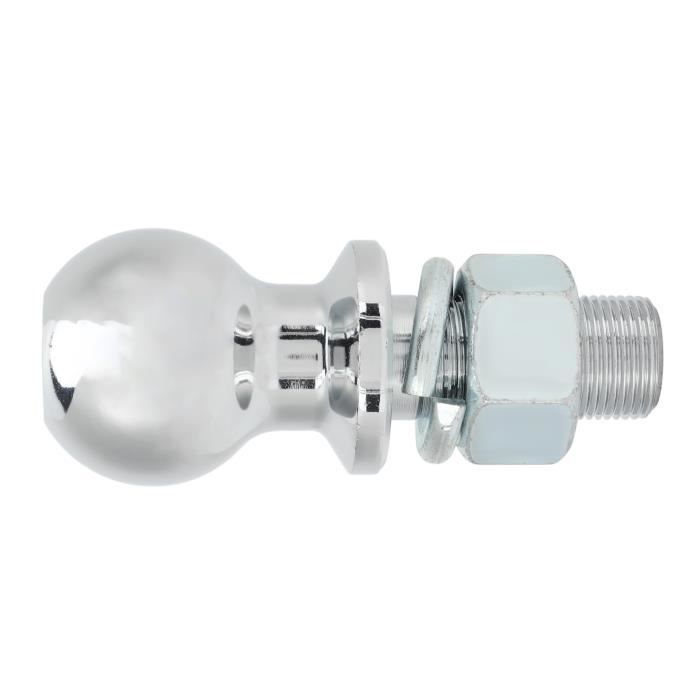 Trailer Hitch Ball - DILWE - 6000 lb - Stainless Steel - 2 inch Diameter - 1x2 1/8 inch Shank