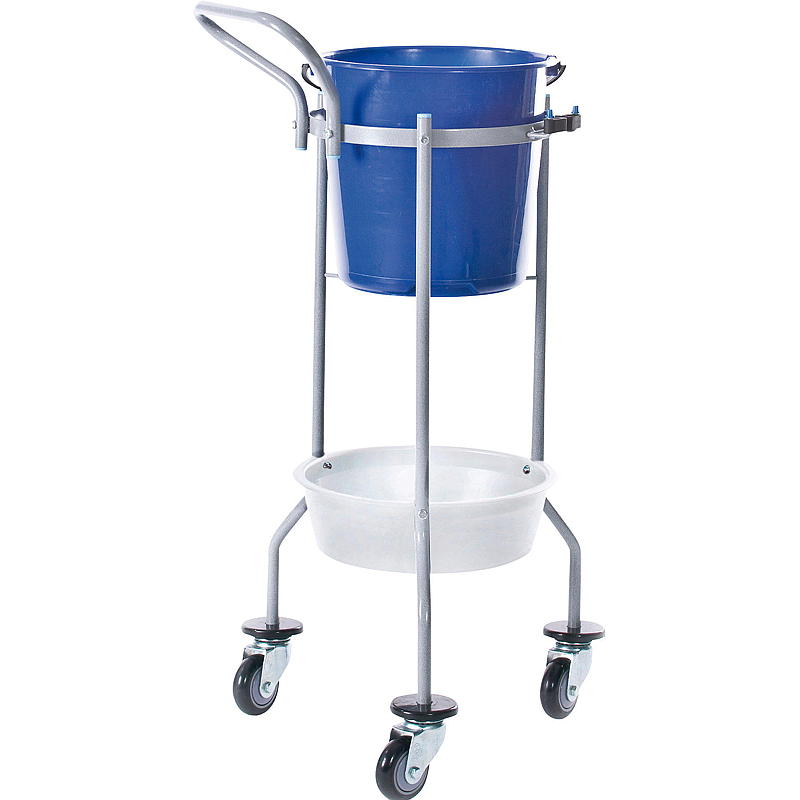 Carrello per la pulizia Effect, semplice, grigio