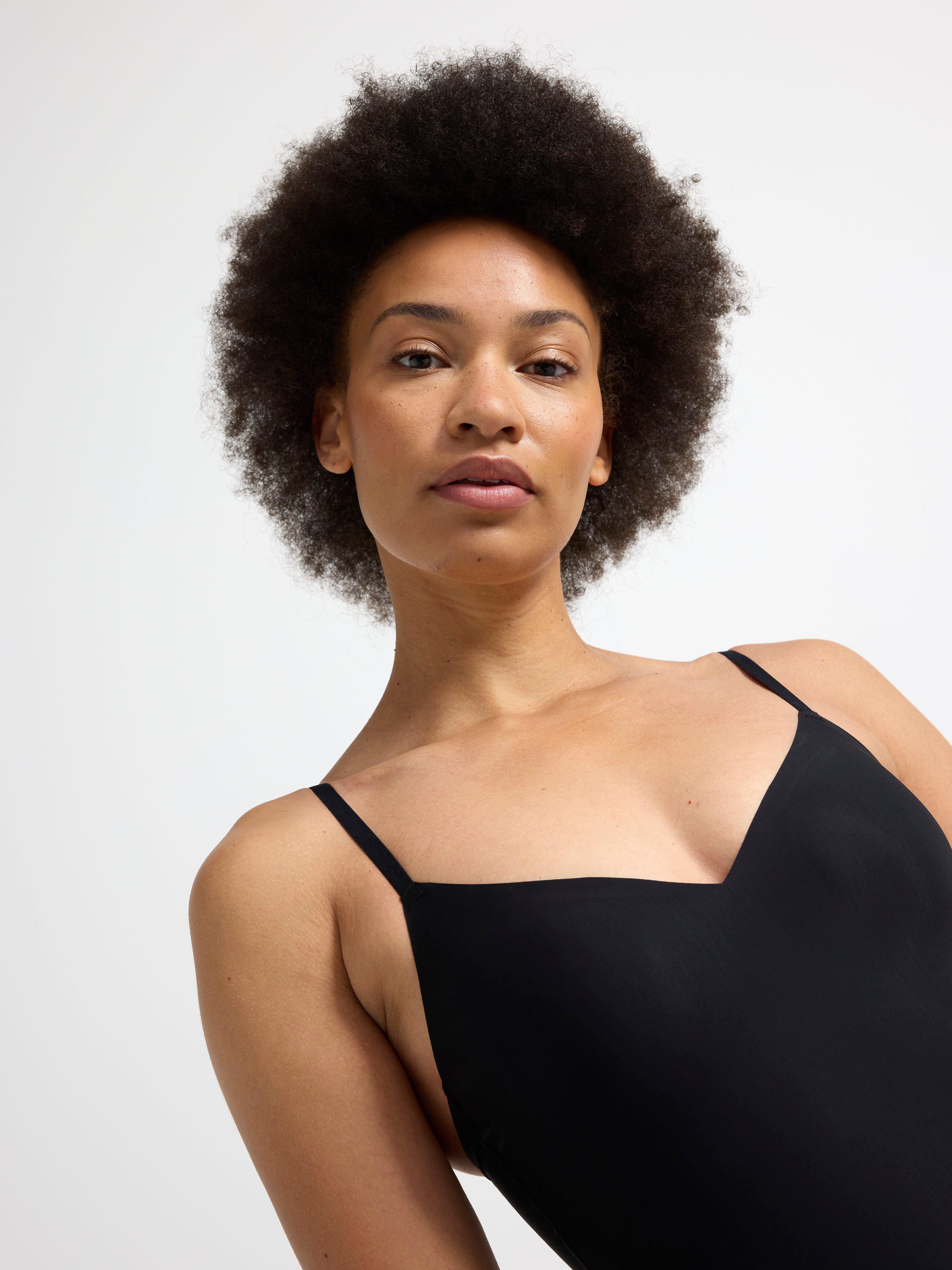 Body modelator invizibil cu susținere medie, negru
