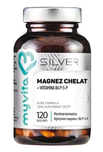 MyVita Chelat Magnezu + Witamina B6 120 Kapsułek