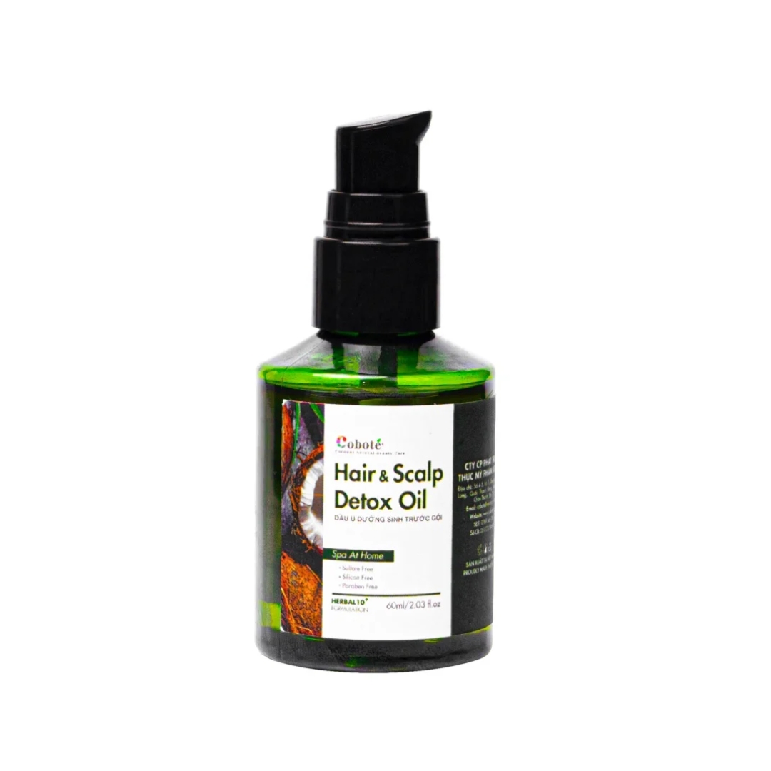 Olio detox per capelli e cuoio capelluto Coboté