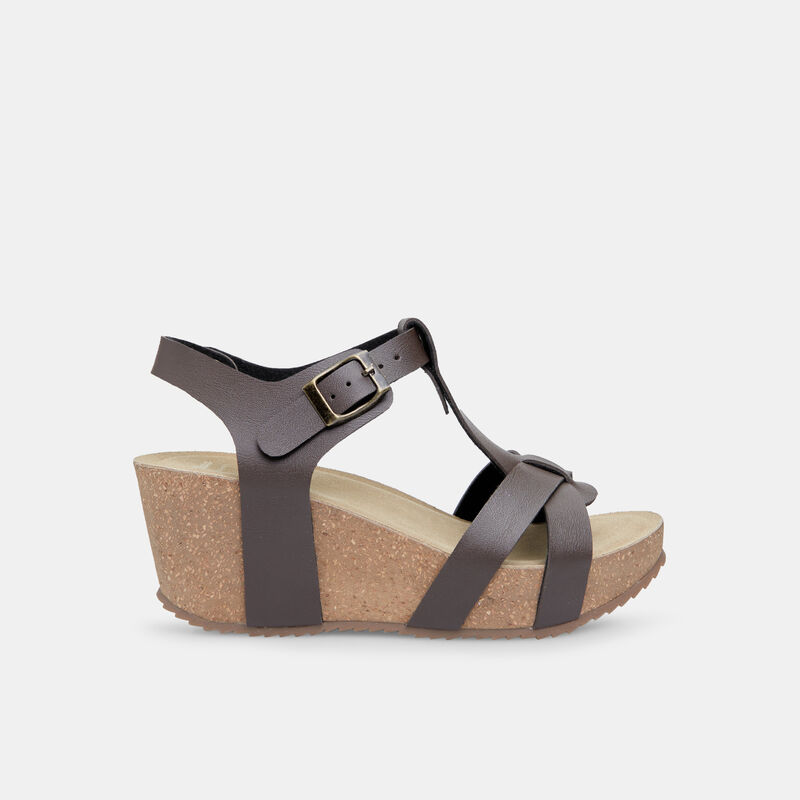 Sandały damskie BATA na koturnie 6 cm