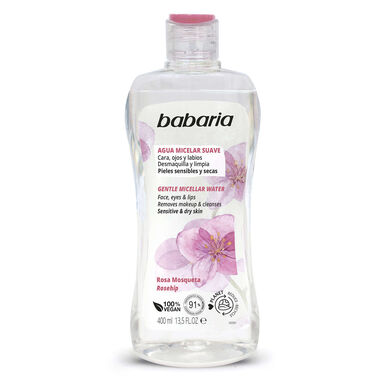 Babaria Gentle Misellivesi Ruusunmarja Gentle Misellivesi Meikinpoistoaine Ruusunmarja 400 ml 400 ml