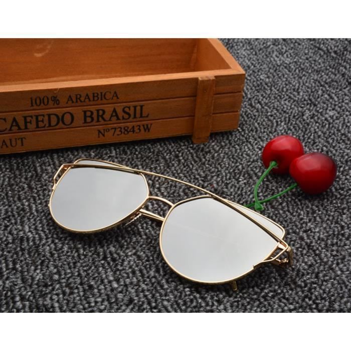 Gafas de sol redondas plateadas de verano para mujer de la marca de lujo SHARPHY®