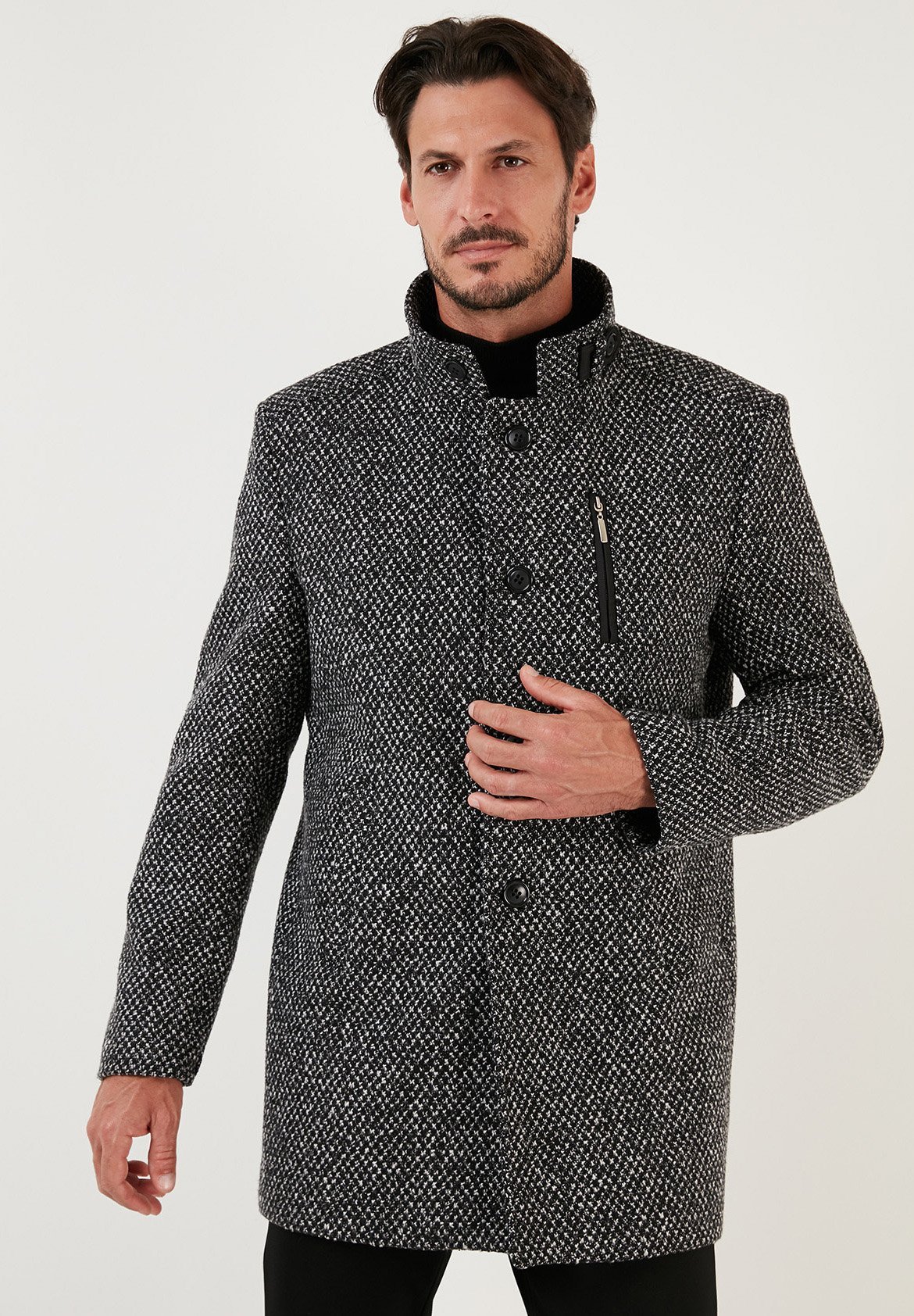 Manteau d'hiver Buratti - noir chiné