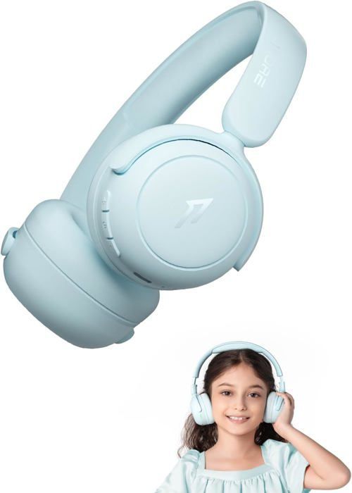 1MORE Casque Sans Fil Pour Enfants, Écouteur d'Étude De Protection Auditive, Volume Sûr 75/85/90dB, 65H Autonomie,Bluetooth 5.3