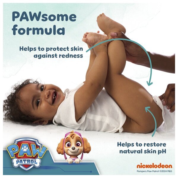 „Pampers Harmonie Aqua Paw Patrol“ kūdikių servetėlės, 3 x 48 vnt.