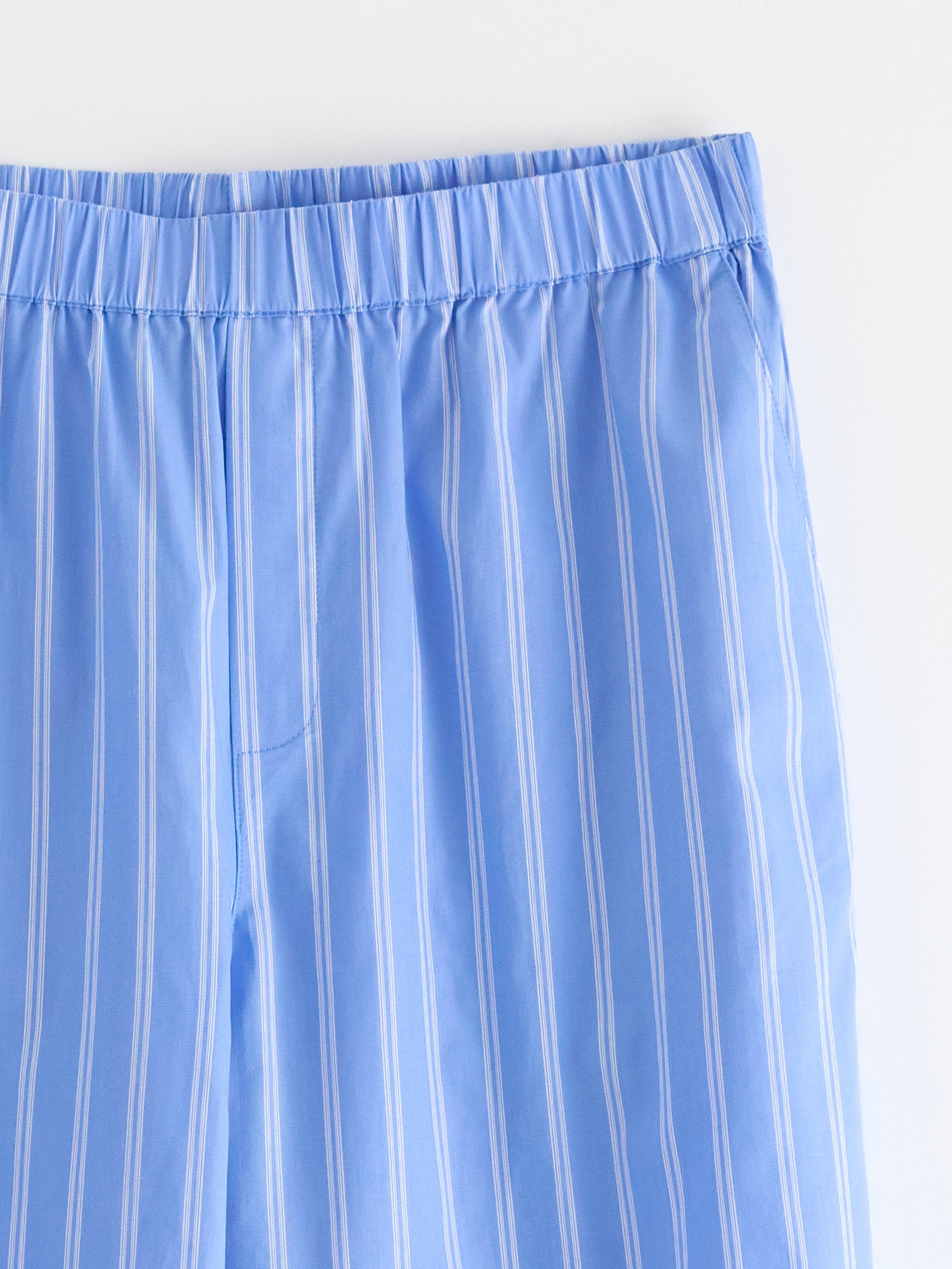Pantalones anchos azules