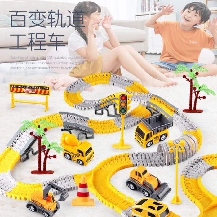 Circuit de Voiture - Modèle 234 - 6 Voitures - Flexible - Pour Enfants à Partir de 3 Ans