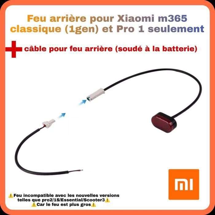 Fanale posteriore Xiaomi + cavo di collegamento per fanale posteriore SOLO per monopattino elettrico Xiaomi (primi modelli M365)