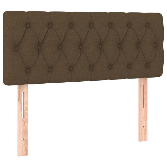 vidaXL LED Headboard Bedroom Furniture Single Bed Accessory Interior Bed Frame Headboard Dark Brown 3121933