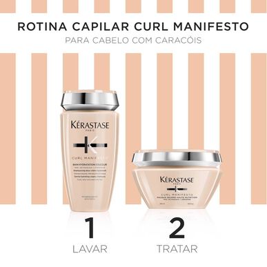 Kérastase Curl Manifesto Pack, dárková sada do koupele s jemnou hydratací, pro zpevnění vlasů, 1 ks