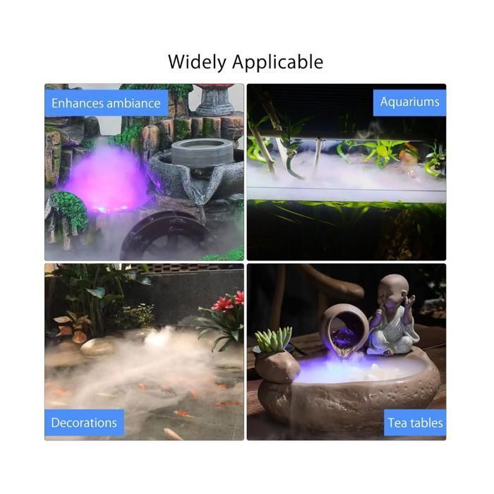 Ultrasonic Mister, LED Ultrasonic Mister, Atomizer, Pond Fountain, Mini Reservoir Mister, OUTDOOR MIST