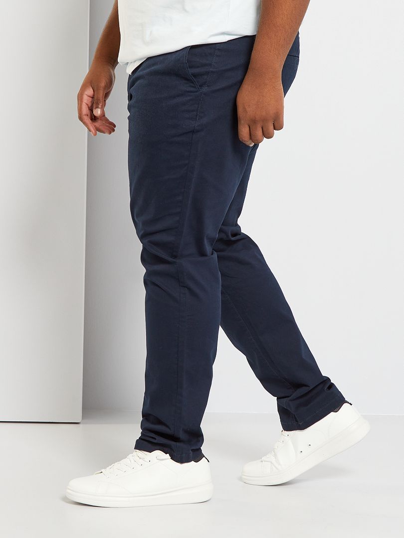 Calça chino de corte regular tamanho L34 - azul