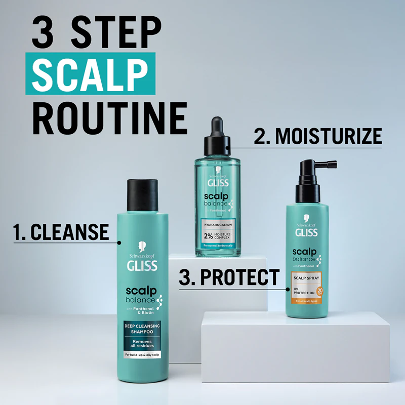 Spray de proteção solar para o couro cabeludo Schwarzkopf Gliss Scalp Balance