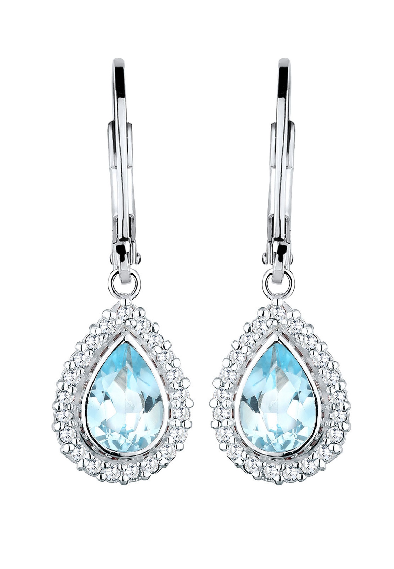 Elli Goutte Topas Zircone Femme (925/1000) Argent