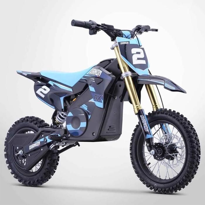 Kinder-Elektromotorrad 1300W / ORION 1300W Motocross-Bike / 12/10 / 2021 Edition / Blau