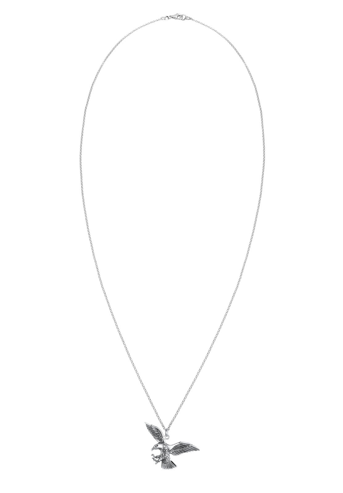 KUZZOI Collier Rock Sigle Cool Oxydé en 925/1000 Argent