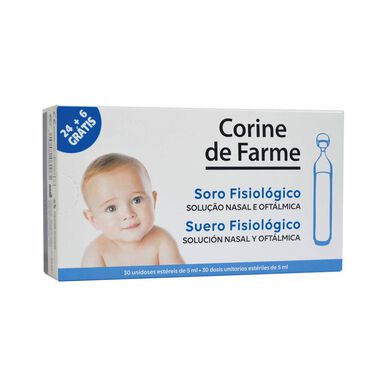 Corine de Farme fysiologinen suolaliuos, kerta-annos herkälle iholle 30 x 5 ml 30 x 5 ml