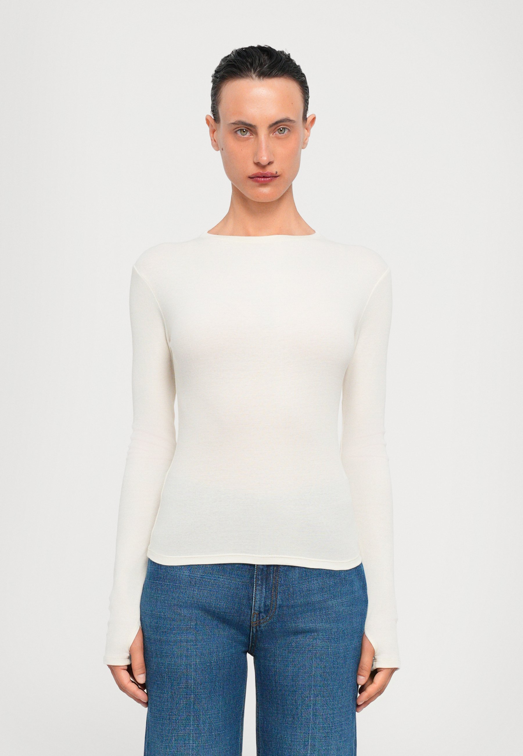 Rodebjer KARLAI BODY - Top met lange mouwen - gebroken wit