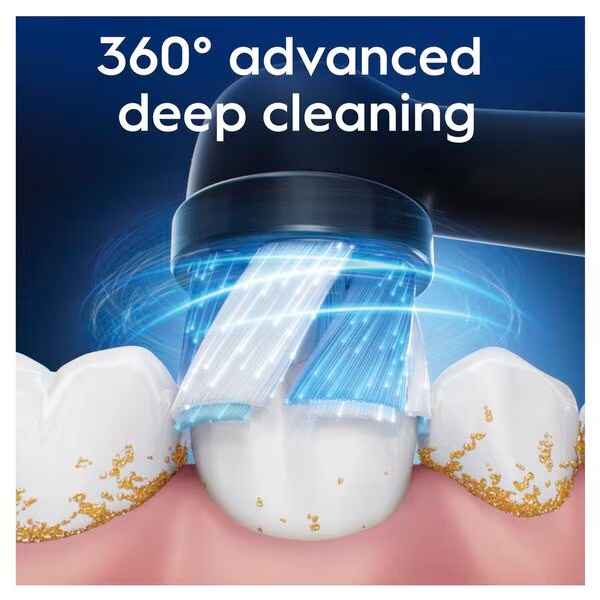 „Oral-B iO Ultimate Clean“ dantų šepetėlių galvutės, juodos, 8 vnt.