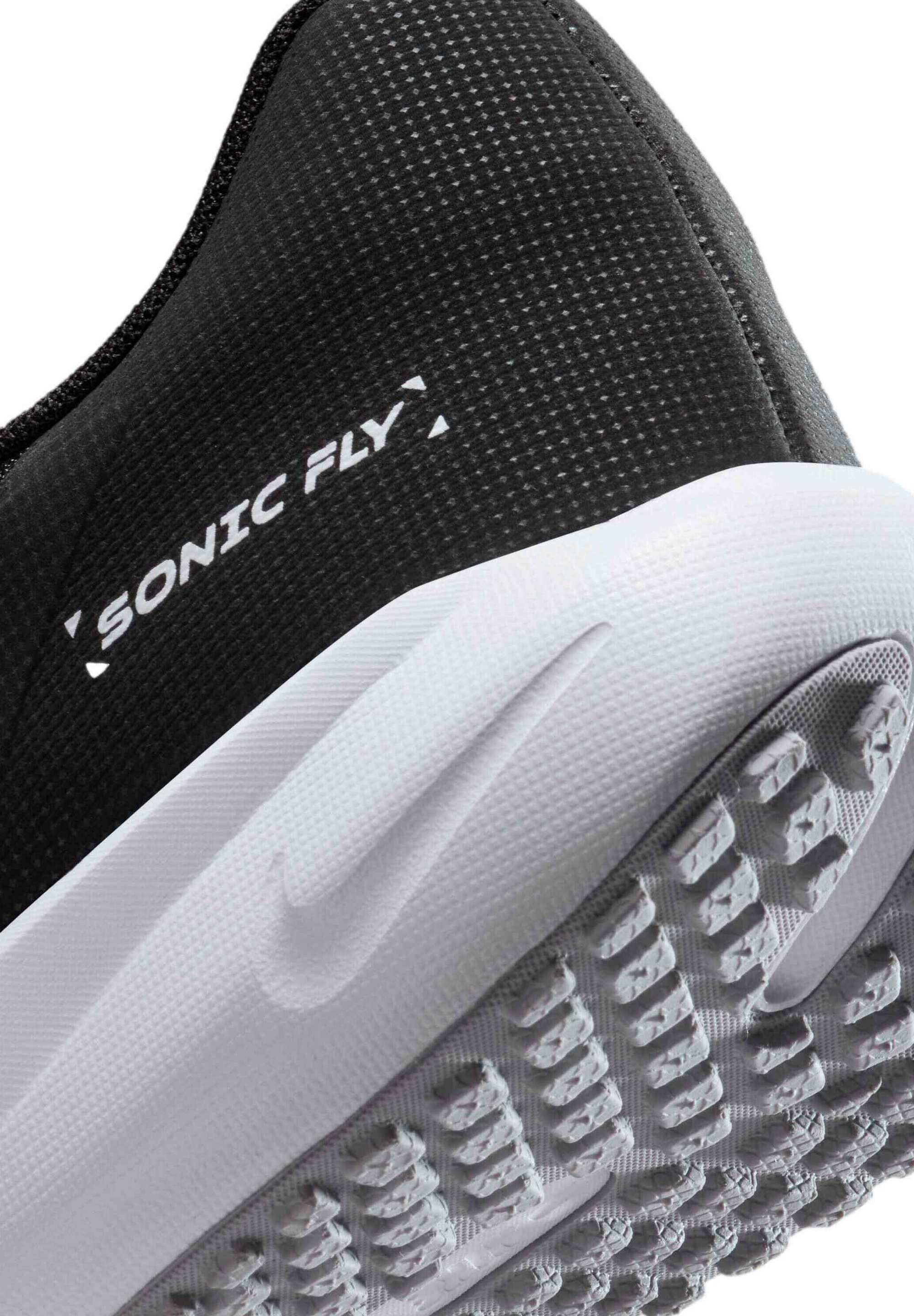 Nike Performance SONIC FLY - Běžecké boty na silnici - černá vlčí šedá bílá